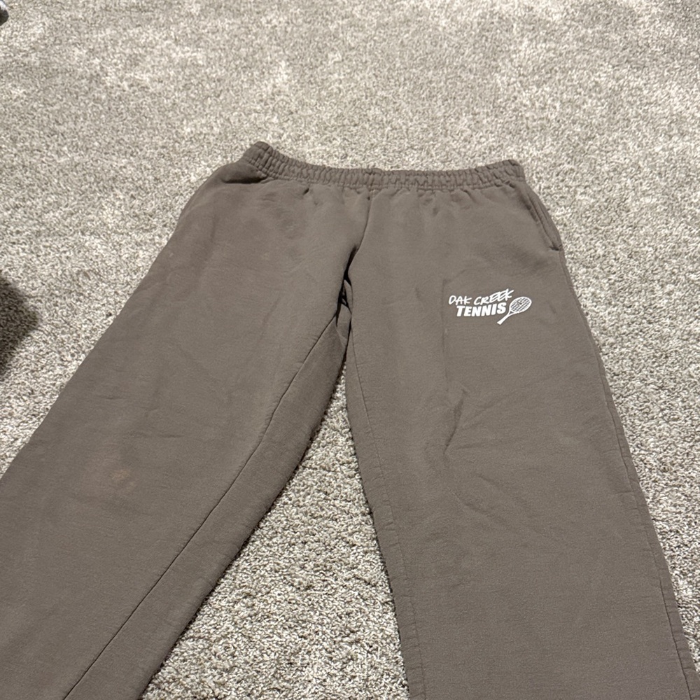 Gray Gildan tennis Sweatpants